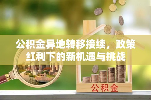 宣汉公积金异地转移接续，政策红利下的新机遇与挑战