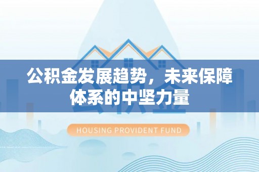 宣汉公积金发展趋势，未来保障体系的中坚力量