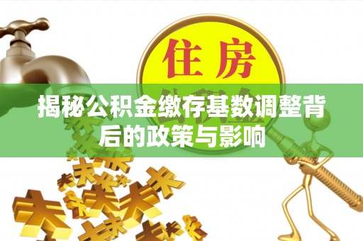 宣汉揭秘公积金缴存基数调整背后的政策与影响
